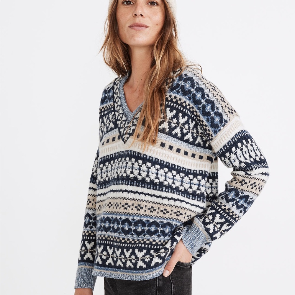 Madewell retro print sweater